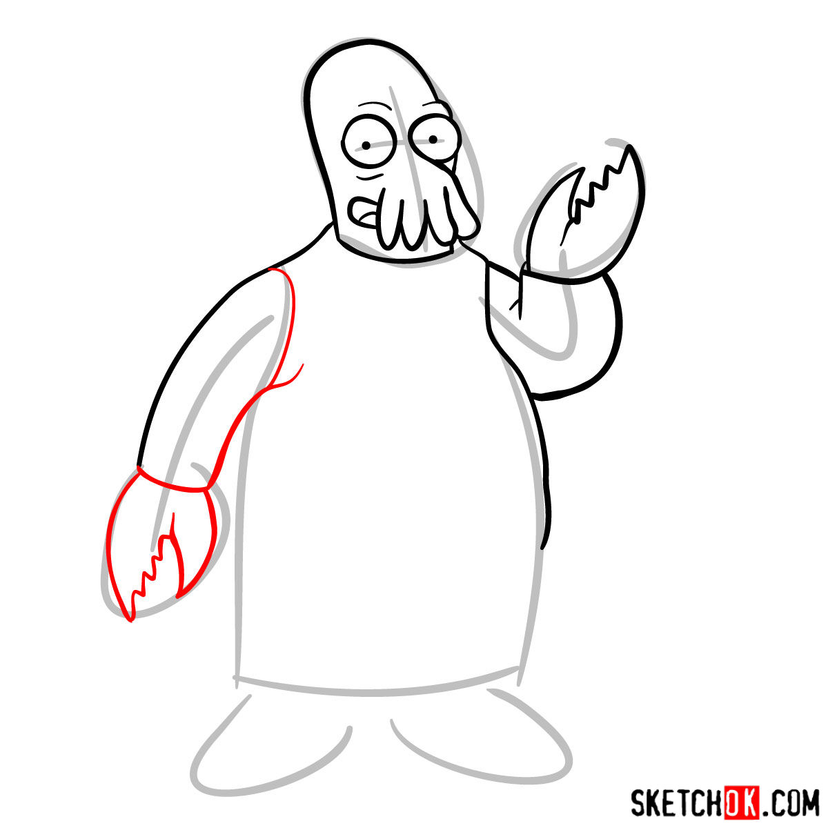 1200x1200 How To Draw Doctor Zoidberg