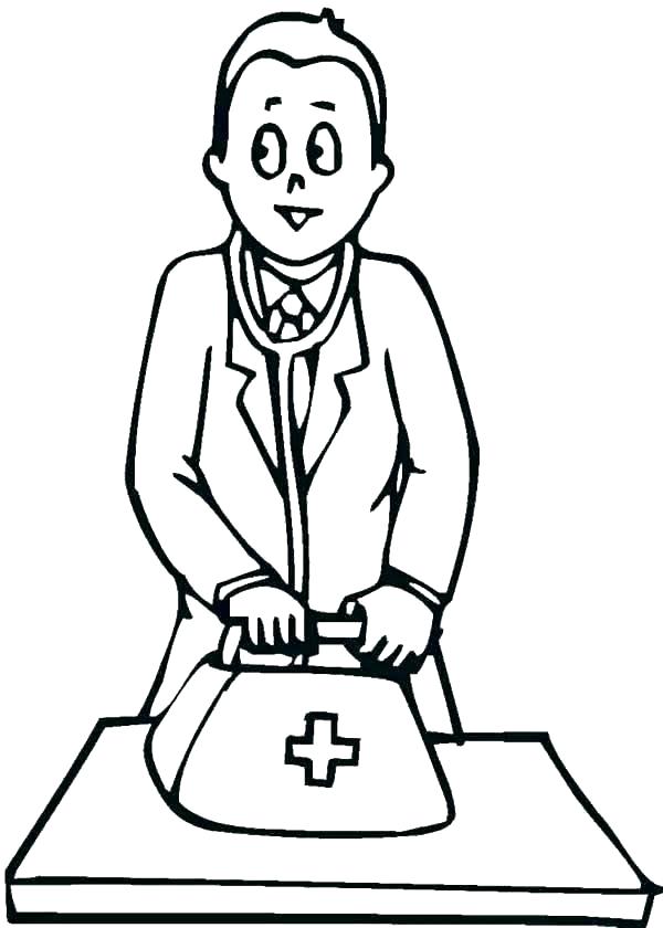600x840 Doctor Sheets Print Full Size Of Doctors Bag Colouring Pages