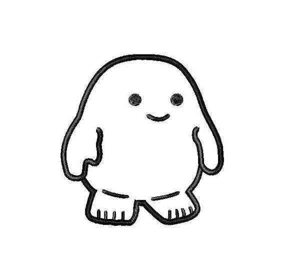 570x558 Free Machine Embroidery Adipose Applique Doctor Etsy