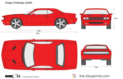 400x258 Dodge Challenger Vector Drawing