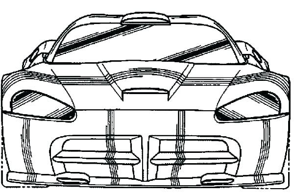 600x400 Dodge Viper Coloring Pages Charger Police Colouring Printable