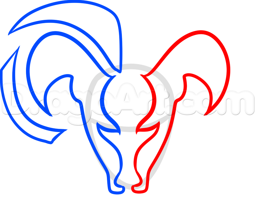 876x710 Draw The Dodge Ram Logo, Step