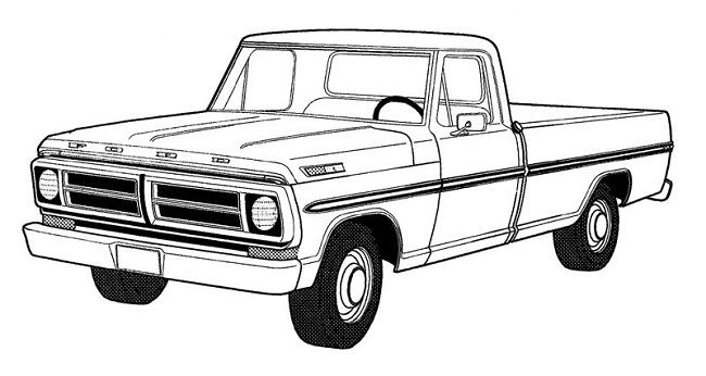 650x346 pickup truck coloring pages art truck coloring pages, pickup