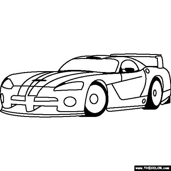 560x560 Dodge Viper Coloring Page