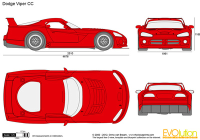 400x280 Dodge Viper Cc Vector Drawing
