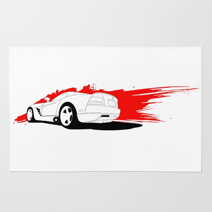 700x700 Dodge Viper Vector Rug