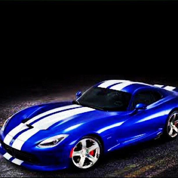 612x612 Royal Blue Viper With White Stripes!looking Fine! Luxury Car