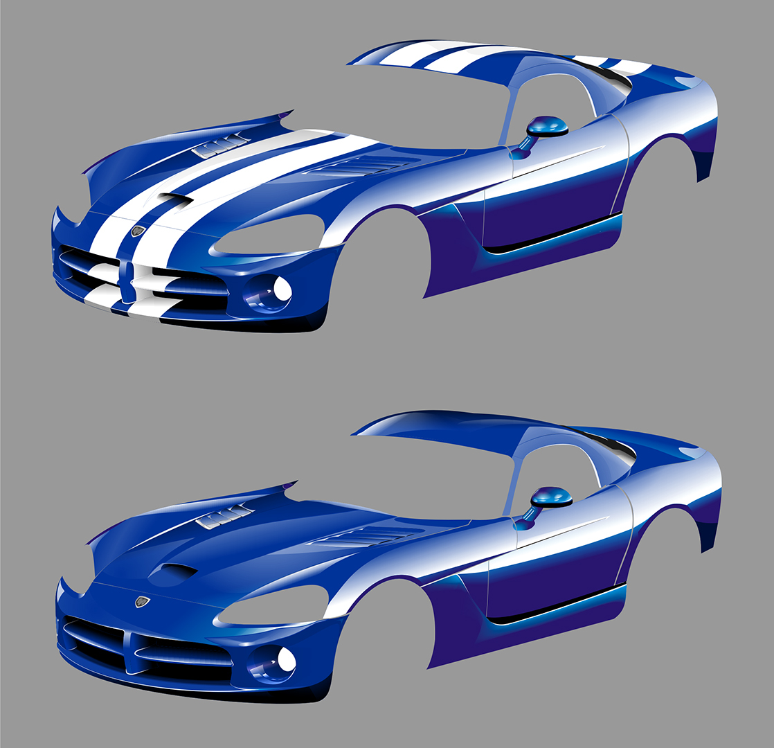 1118x1080 Vector Dodge Viper, On Behance