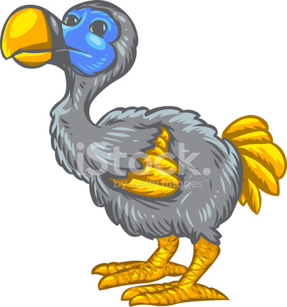 411x439 Dodo Bird Stock Vector
