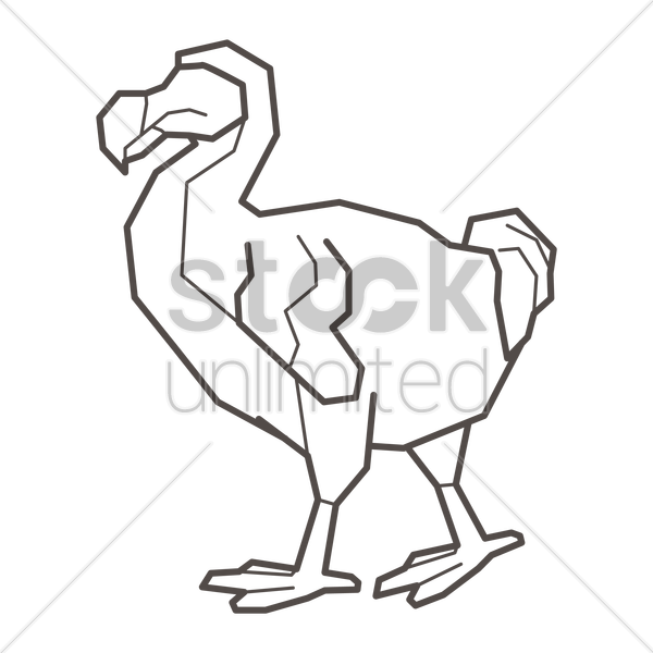600x600 Dodo Bird Vector Image