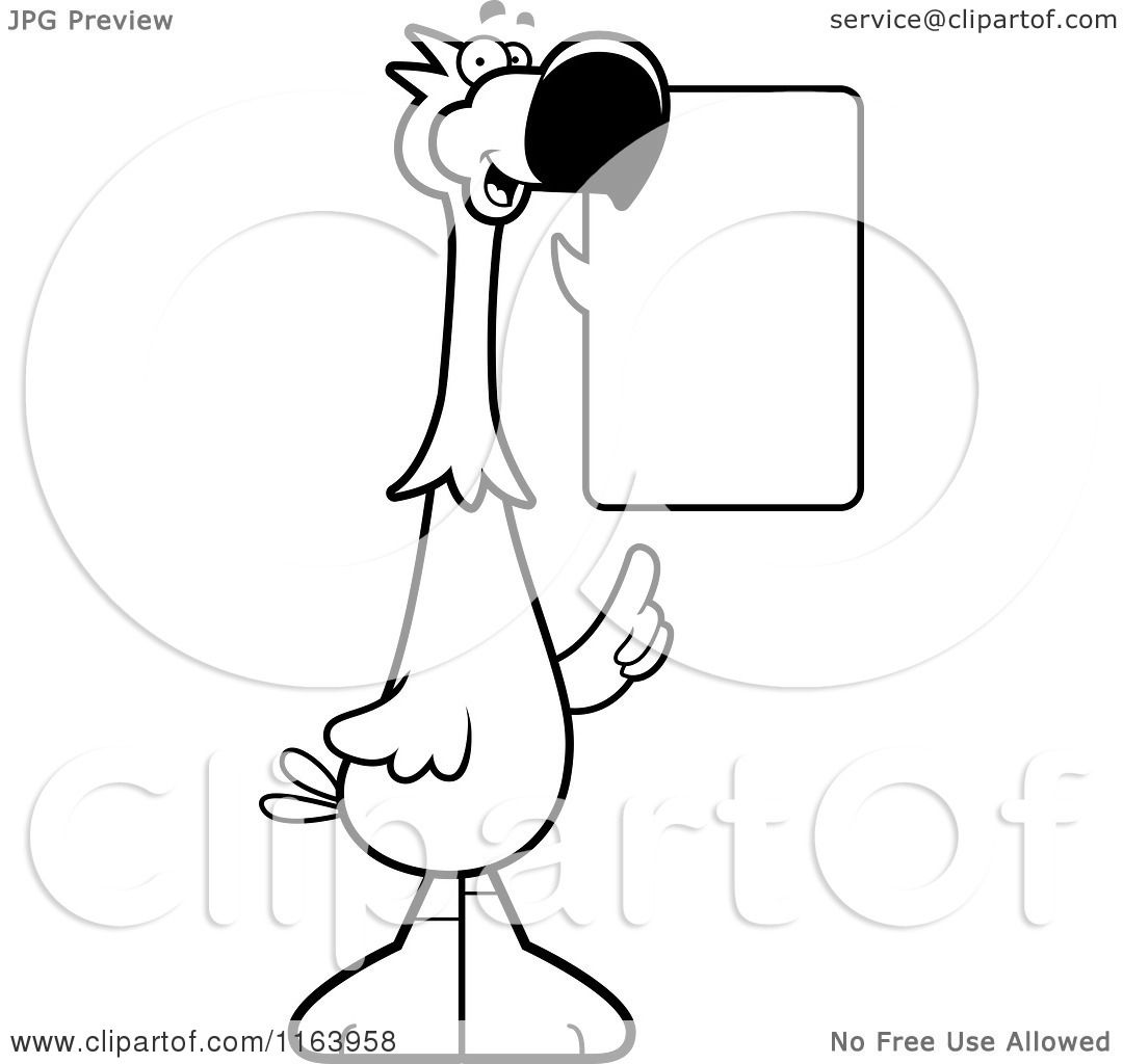 1080x1024 cartoon of a talking dodo bird mascot