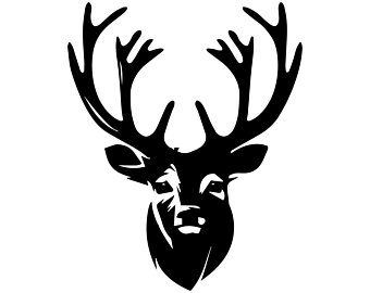 340x270 Deer Head Clipart Etsy