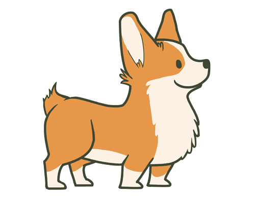 500x386 how to draw a corgi step step easy drawing a corgi puppy dog corgi
