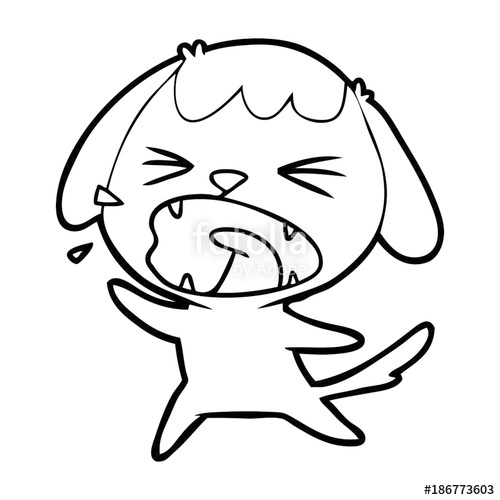 500x500 Cute Cartoon Dog Barking Stock Image And Royalty Free Vector