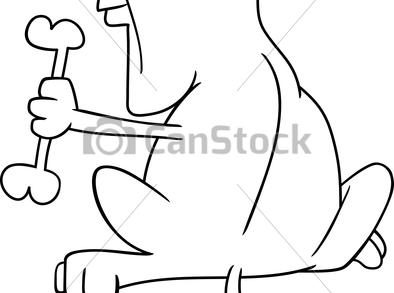 394x293 How To Draw Coloring Book Dog Bone To Color Coloring Pages