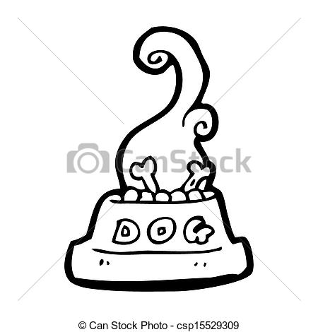 450x470 Cartoon Dog Food Bowl Stock Illustration