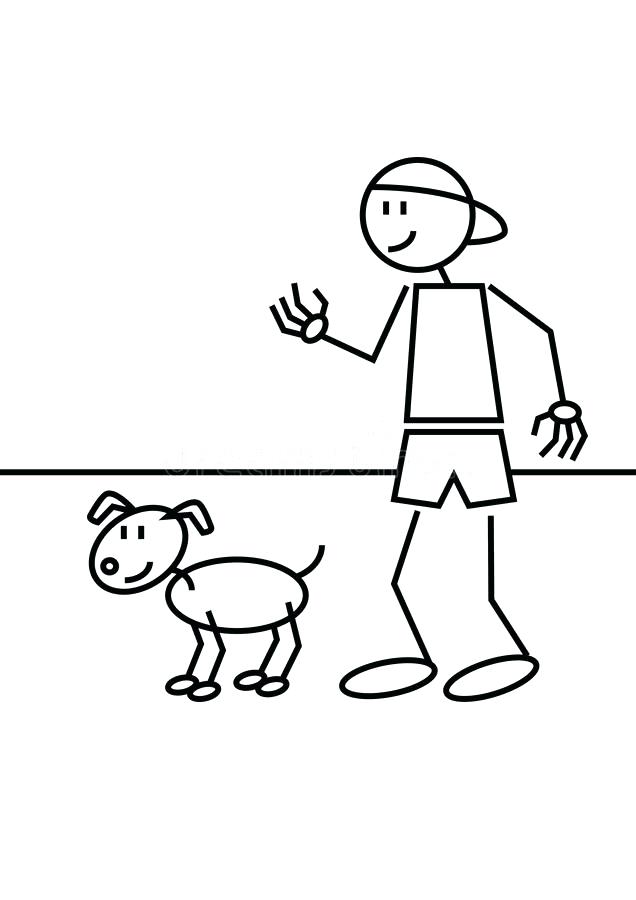 636x900 Stick Figure Dog Teaching Children How To Draw Collar Elevateleaders