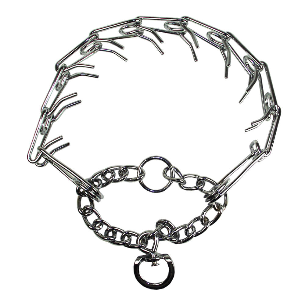 1000x1000 Training Dog Collar Chrome Prong