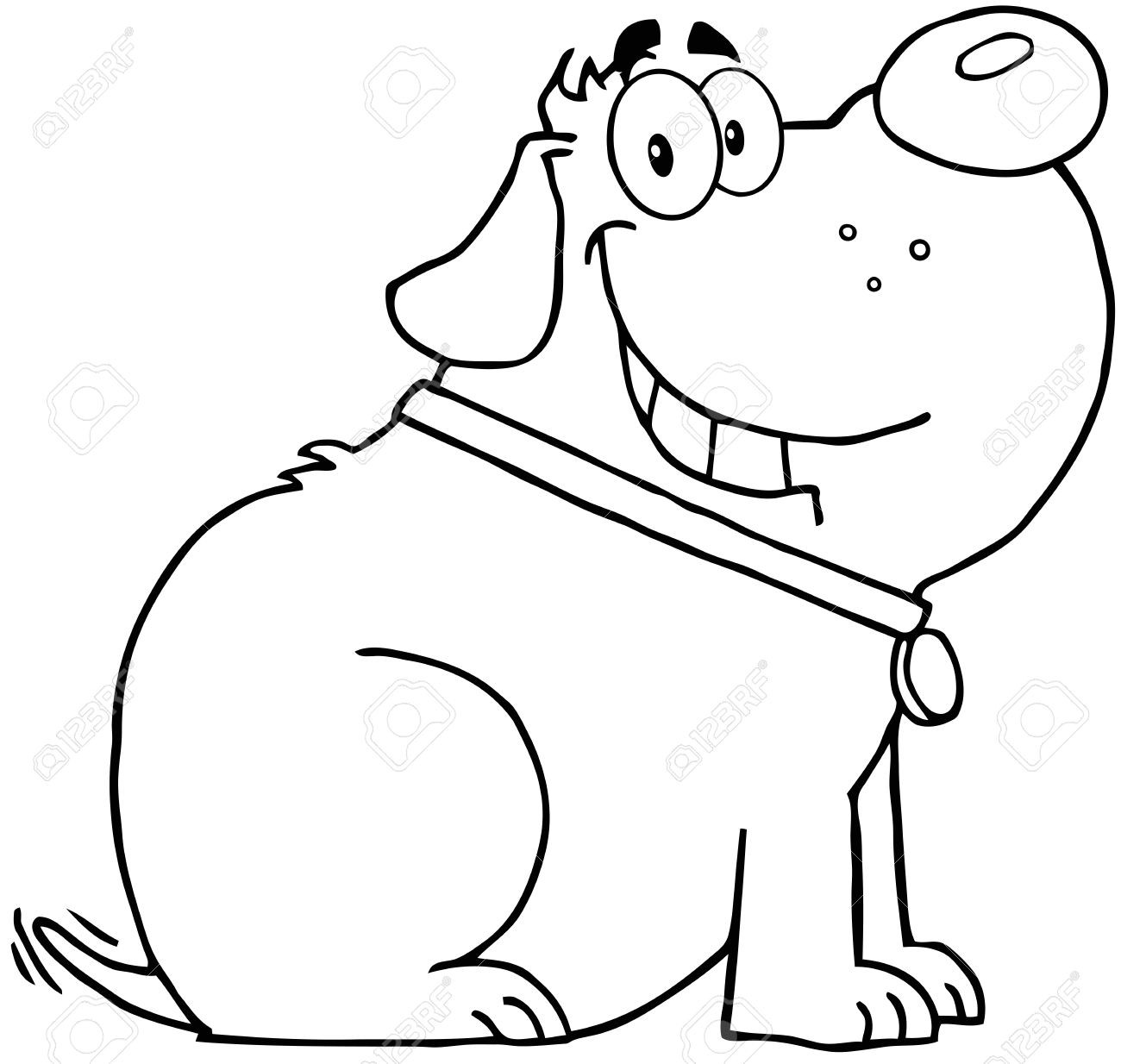 1300x1234 Black And White Dog Drawing Clipart