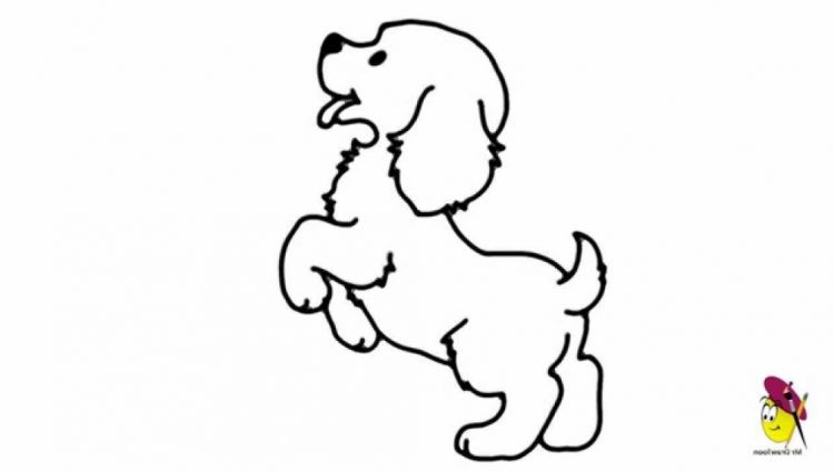 750x425 Cartoon Dog Drawings For Kids