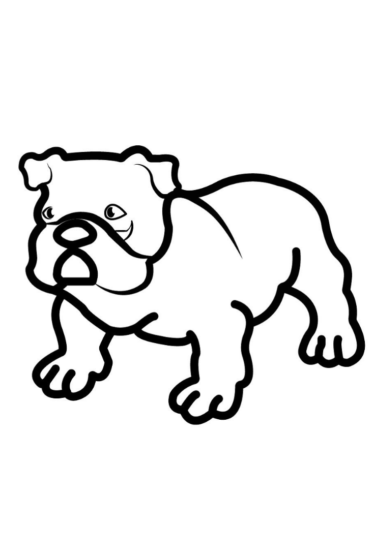 735x1102 Coloring Bulldog Dog Coloring Pages, Book For Kids