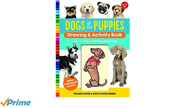 600x350 Dogs Puppies Drawing Activity Book Learn To Draw Different