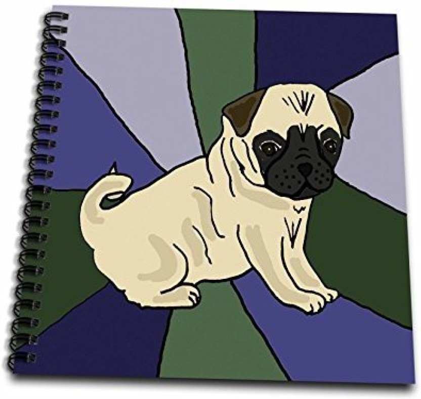 832x790 Db Funny Pug Puppy Dog Art Drawing Book