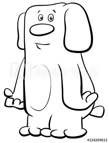 380x500 Funny Dog Pet Comic Character Color Book