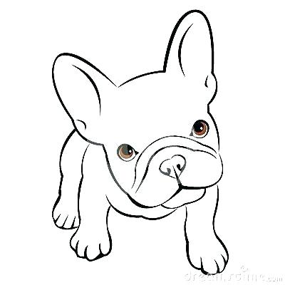 400x400 Draw A Puppy Face Puppy Drawings Bulldog Dog Animal French Vector