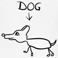 190x191 Funny Dog Drawing Kids' T Shirt Spreadshirt