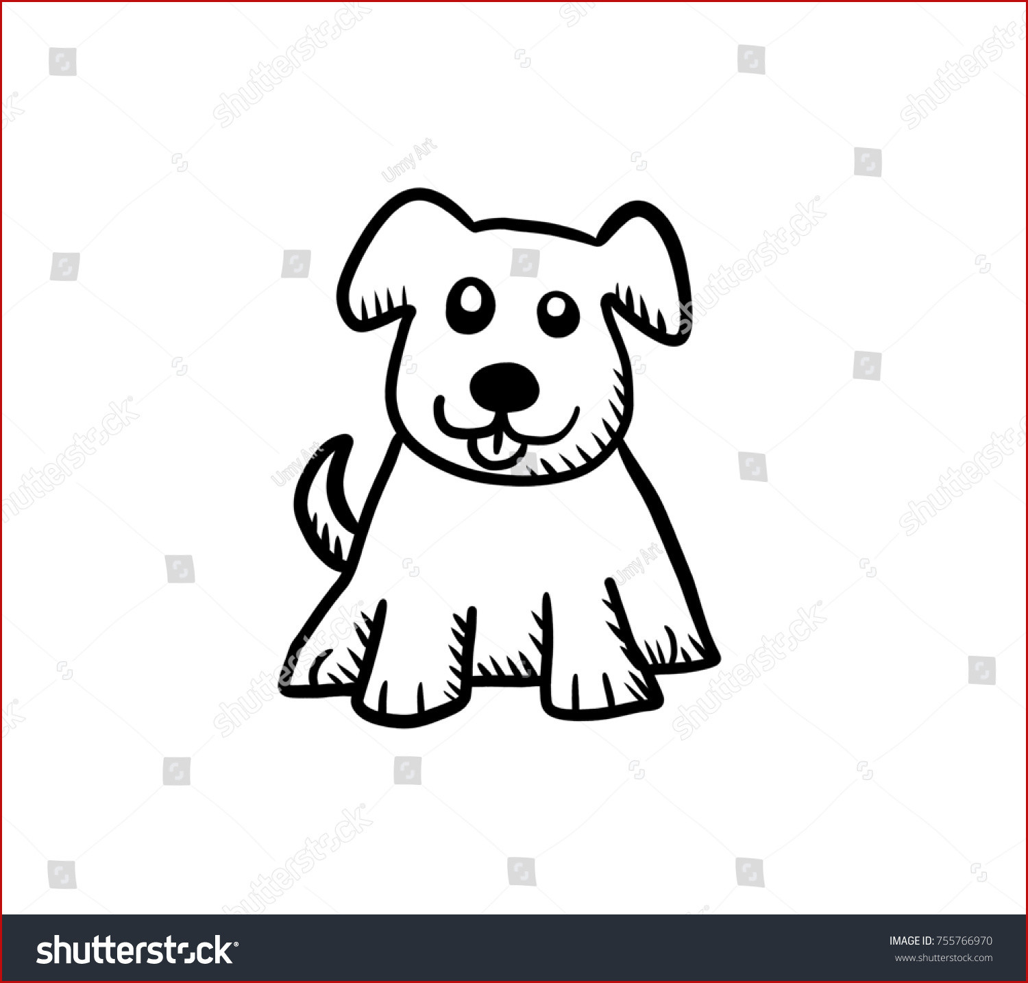 1500x1434 How To Draw A Cartoon Dog Kids Drawing Funny Blue Dog