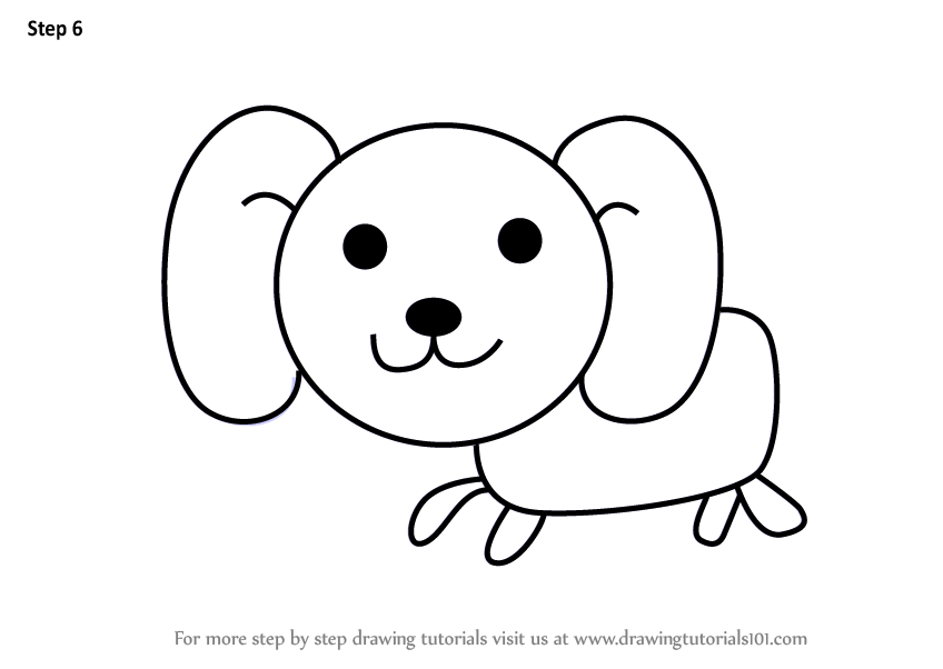 848x602 Learn How To Draw A Dog For Kids