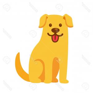 300x300 Photostock Vector Golden Retriever With Word Sohadacouri