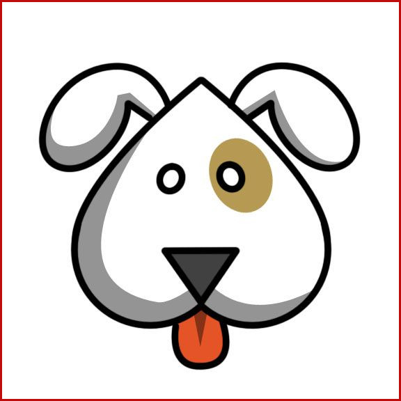 576x576 Cute Dog Drawing Dog Coloring Games Cute Printable Coloring