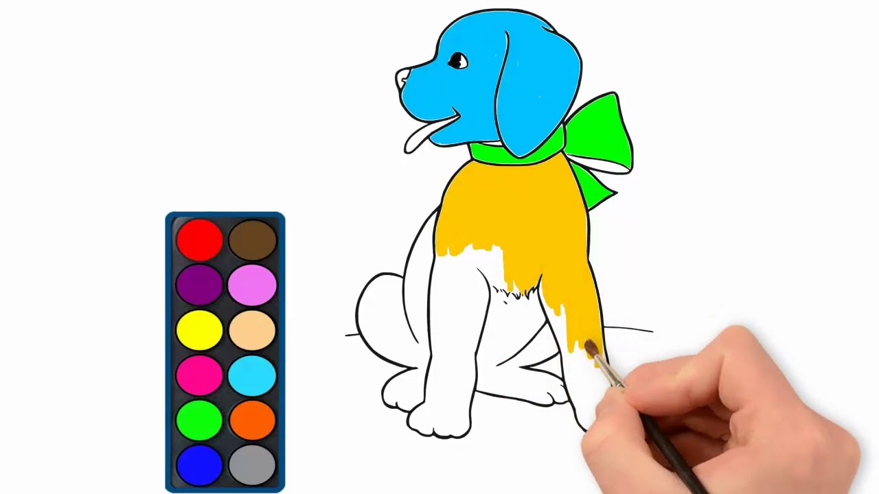 1280x720 How To Draw So Cute Dog Colors