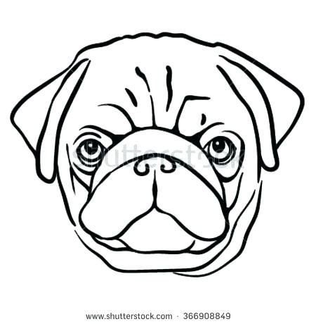 450x460 Drawing A Pug Draw Pug Dog Draw Peppa Pig Step