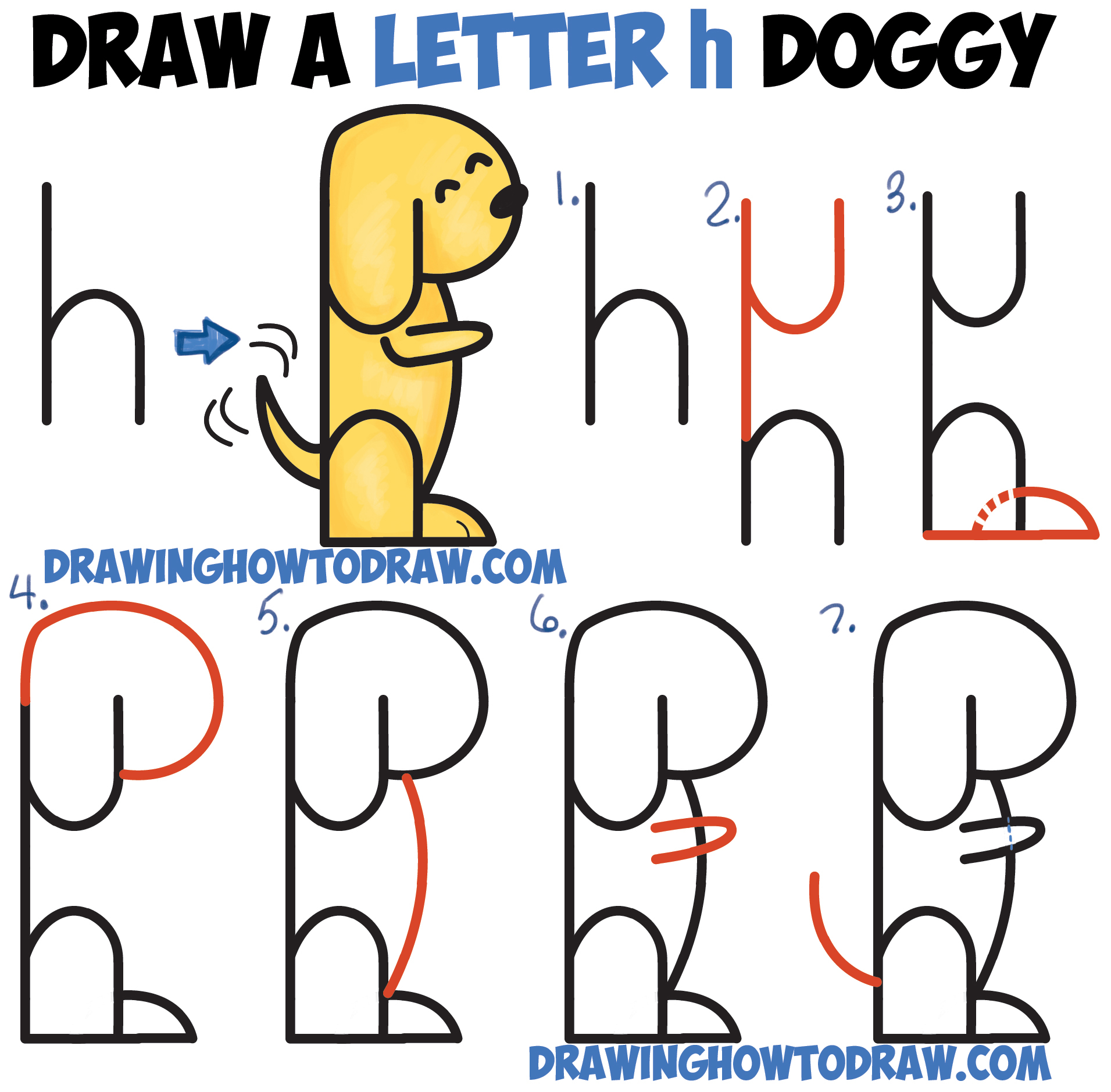 Draw letters. Рисунок из слова Dog. Как нарисовать рисунок из слова. How to draw cartoon.