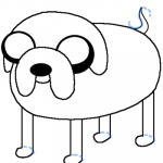 150x150 Easy Dog Drawing Easy Dog Drawing Step Drawing Jake The Dog