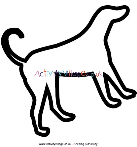 460x495 Dog Template To Print