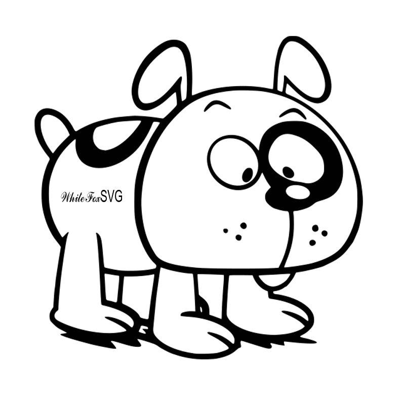 794x794 Puppy Dog Clipart Stencil Template Transfer Vector Etsy