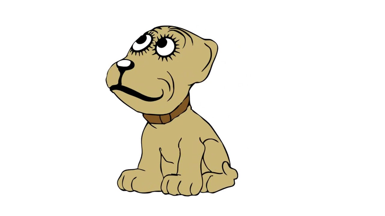1280x720 Learning Drawing Cartoon Dog Face Tutorial How To Easily Drawing