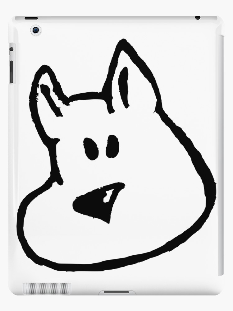 750x1000 Simple Bully Dog Face Cartoon Ipad Cases Skins