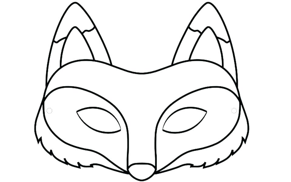 960x600 Dog Face Mask Template Animal Mask Drawing At Free For Personal
