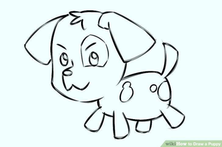 728x485 easy drawing of a puppy draw puppy dog easy puppy drawing steps