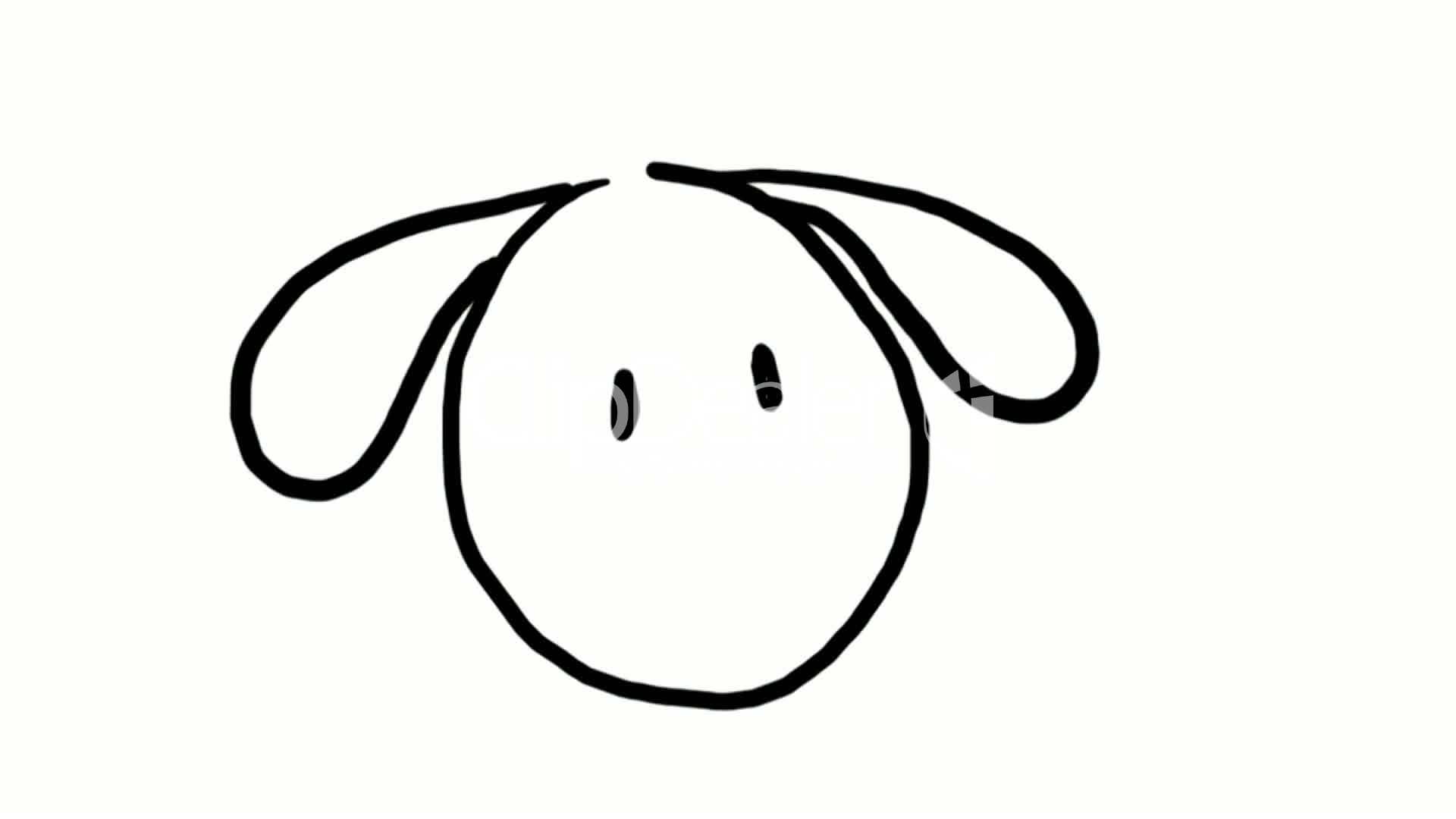 1920x1080 Line Drawing Of A Dog Face