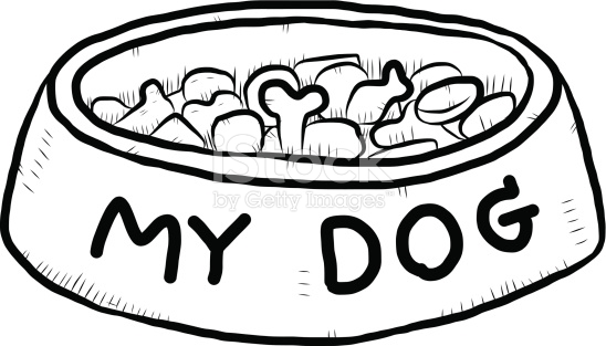 548x313 Dog Food Clipart Black And White