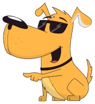 190x208 Funny Animal Cartoon Dog Kids Picture Vector Image Iphone