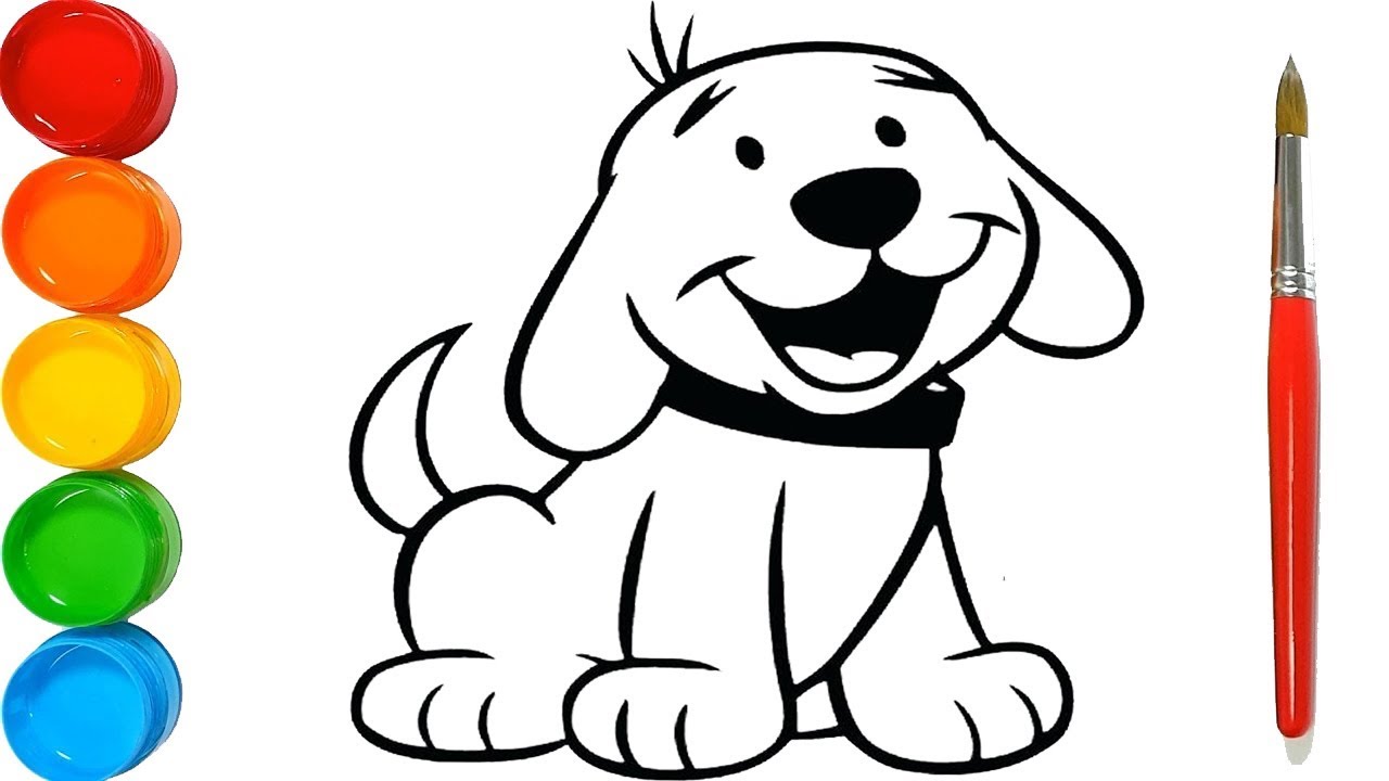 Dog For Kids Drawing | Free download on ClipArtMag