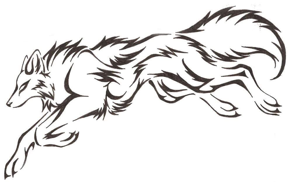 1000x624 Gallery For Gt Wolf Jumping At You Drawing Wolves And Other