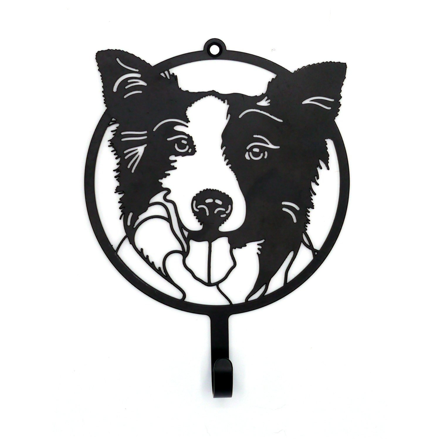 1500x1500 Border Collie Dog Leash Hanger Or Key Hook Made From Carbon Etsy